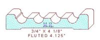 Fluted Moulding 4-1/8"