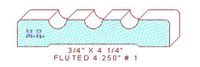 Fluted Moulding 4-1/2" - 1 Fluted Moulding 4-1/2" - 1