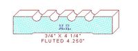 Fluted Moulding 4-1/4" Fluted Moulding 4-1/4"