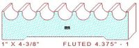 Fluted Moulding 4-3/8" - 1 Fluted Moulding 4-3/8" - 1