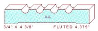 Fluted Moulding 4-3/8" Fluted Moulding 4-3/8"