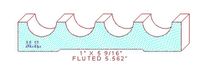 Fluted Moulding 5-9/16" Fluted Moulding 5-9/16"