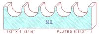 Fluted Moulding 5-13/16" - 1 Fluted Moulding 5-13/16" - 1