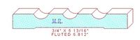 Fluted Moulding 5-13/16" Fluted Moulding 5-13/16"