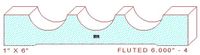 Fluted Moulding 6" - 4 Fluted Moulding 6" - 4