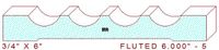 Fluted Moulding 6" - 5