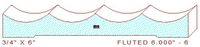 Fluted Moulding 6" - 6 Fluted Moulding 6" - 6
