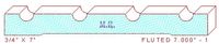 Fluted Moulding 7" - 1 Fluted Moulding 7" - 1