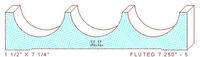 Fluted Moulding 7-1/4" - 5 Fluted Moulding 7-1/4" - 5