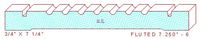 Fluted Moulding 7-1/4" - 6 Fluted Moulding 7-1/4" - 6