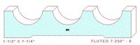 Fluted Moulding 7-1/4" - 8 Fluted Moulding 7-1/4" - 8