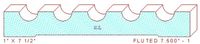 Fluted Moulding 7-1/2" - 1 Fluted Moulding 7-1/2" - 1