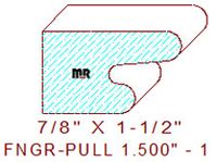Finger Pull 1-1/2" - 1 Finger Pull 1-1/2" - 1