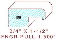 Finger Pull 1-1/2" Finger Pull 1-1/2"