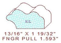 Finger Pull Moulding 1-19/32" Finger Pull Moulding 1-19/32"