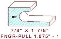 Finger Pull Moulding 1-7/8" - 1 Finger Pull Moulding 1-7/8" - 1