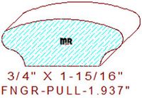 Finger Pull Moulding 1-15/16" Finger Pull Moulding 1-15/16"