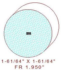 1-61/64" Full Round