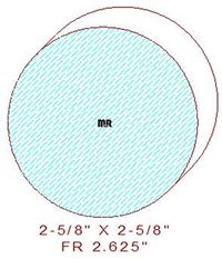 2-5/8" Full Round 2-5/8" Full Round