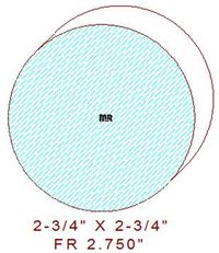 2-3/4" Full Round 2-3/4" Full Round