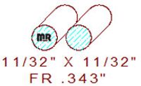 11/32" Full Round 11/32" Full Round