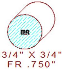 3/4" Full Round 3/4" Full Round