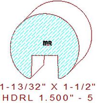 Handrail 1-1/2" - 5 Handrail 1-1/2" - 5
