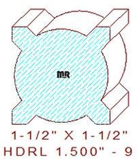 Handrail Baluster 1-1/2" - 9 Handrail Baluster 1-1/2" - 9