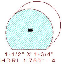 6040 Handrail 1-3/4" - 4 6040 Handrail 1-3/4" - 4