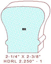 6010 Handrail 2-1/4" - 1 6010 Handrail 2-1/4" - 1