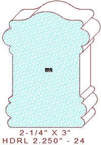 Handrail 2-1/4" - 24 Handrail 2-1/4" - 24