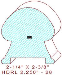 6005 Handrail 2-1/4" - 28 6005 Handrail 2-1/4" - 28