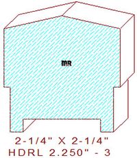 Handrail 2-1/4" - 3 Handrail 2-1/4" - 3