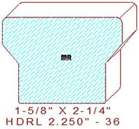 Handrail 2-1/4" - 36 Handrail 2-1/4" - 36