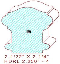 Handrail 2-1/4" - 4 Handrail 2-1/4" - 4