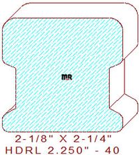 Handrail 2-1/4" - 40 Handrail 2-1/4" - 40