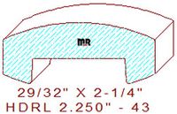 Handrail 2-1/4" - 43 Handrail 2-1/4" - 43