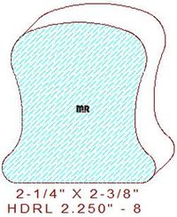 9100 Handrail 2-1/4" - 8 9100 Handrail 2-1/4" - 8
