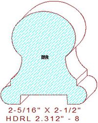 6910 Handrail 2-5/16" - 8 6910 Handrail 2-5/16" - 8