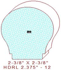 Handrail 2-3/8" - 12 Handrail 2-3/8" - 12