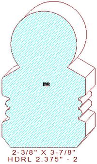 Handrail 2-3/8" - 2 Handrail 2-3/8" - 2
