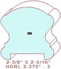 Handrail 2-3/8" - 3 Handrail 2-3/8" - 3