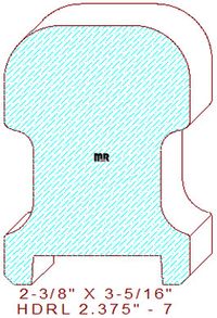 Handrail 2-3/8" - 7 Handrail 2-3/8" - 7