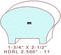 Handrail 2-1/2" - 11 Handrail 2-1/2" - 11