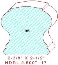 Handrail 2-1/2" - 17 Handrail 2-1/2" - 17