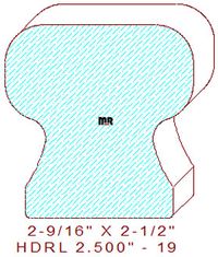 Handrail 2-1/2" - 19 Handrail 2-1/2" - 19