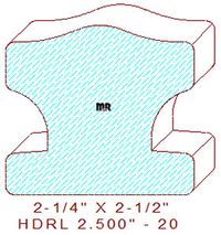Handrail 2-1/2" - 20 Handrail 2-1/2" - 20