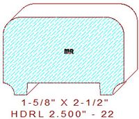 Handrail 2-1/2" - 22