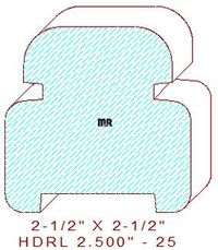 Handrail 2-1/2" - 25 Handrail 2-1/2" - 25