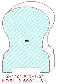 Handrail 2-1/2" - 31 Handrail 2-1/2" - 31